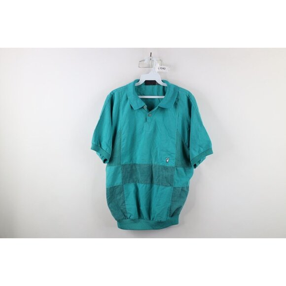 Vintage 90s Playboy Mens Medium Faded Bunny Logo Collared Pullover Polo Shirt - Picture 1 of 9